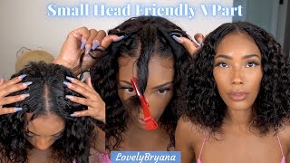 Finally! The Prefect Fitted Vpart Wig | Small Head Friendly Water Wave | Nadula Hair X Lovelybryana