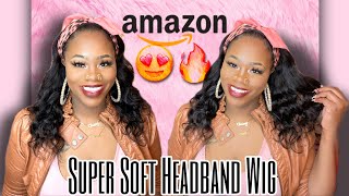 Bomb Human Hair Headband Wig Only $60 | Amazon Store Miss Lee Store