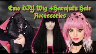 Emo Wig + Diy Hair Accessories