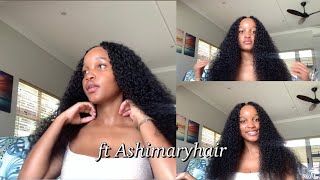 Quick & Easy 24 Inch V-Part Wig Install Ft Ashimaryhair