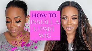 How To Install U-Part Wig Fast And Easy Ft. Xo Crissy Hair | Raw Indian Hair | Crystal Chanel
