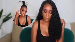 How To: Blend U-Part Curly Wig On 4C Natural Hair | Unice U-Part Curly Wig Review