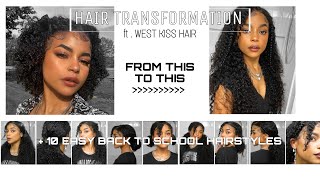 I Transform My Hair With This U-Part Wig From West Kiss + 10 Back To School Hairstyles || Ariana.Ava