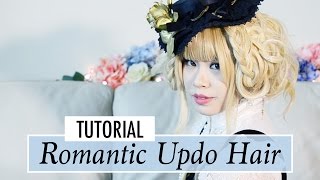 Romantic Updo Wig Tutorial || Lolita Hairstyle || Inky Rose