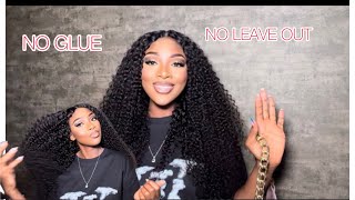 Realistic V-Part Wig, No Glue , No Leave Out Ft Sunber Hair