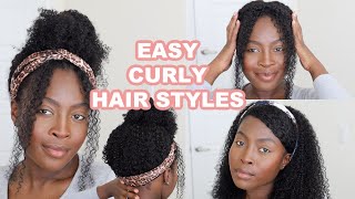 Quick Curly Hair Styles || The Best Protective Styling Ft. Hergivenhair