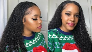 How To Blend Curly Natural Hair With A U-Part Curly Wig Ft Afsisterwig