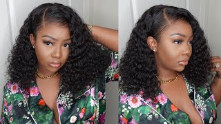 New* Most Natural Hairline Summer Curly Undetectable Bob Lace Wig | Ft. Afsisterwig