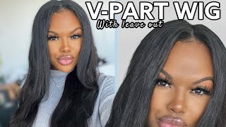 Step By Step Undectable V-Part Wig Install | Less Than 5 Mins Work| Ft.Unice Hair