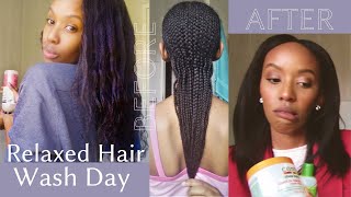 My Relaxed Hair Wash Day | Wig Prep Routine | Dischem & Clicks Product Review | Rwandan Youtuber