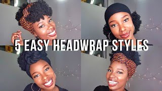 5 Easy Headwrap Styles With Afro Crochet Wig - Perfect For Natural Hair!