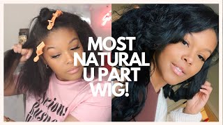 2 Minute Natural Upart Wig Install| Knappy Hair