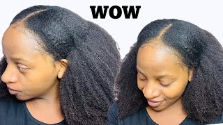 Curls Curls Upart Wig 4B4C! How To Blend Your Natural Hair With A Upart Wig! Curls Curls Wig Review
