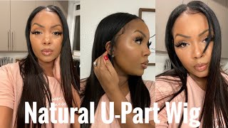No Lace!!! Easy U-Part Wig Install|Traditional Natural Looking Hair Series| Ft. Beauty Forever Hair