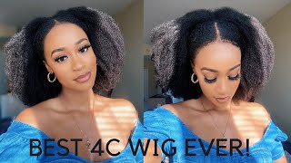 Omg This U-Part Wig Looks Like My 4C Hair! Very Little Leave-Out Required! Curlscurls