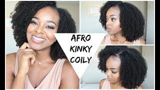 Kinky Curly Wig With Leave Out 4C Hair | Queen Weave Beauty - Ify Yvonne