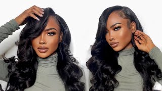 How To: V-Part Wig Install! Natural Leave Out Ft Nadula Hair