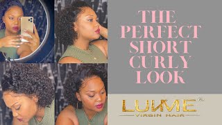 Short Cut Slick Back Curly | 360 Lace | Wig Review | Perfect Short Hair For The Season