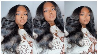 It'S My Real Hair?! Kinky Straight U-Part Wig Install With Leave-Out |Alipearl Hair