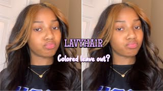 Easy U Part Wig Installation (Lavyhair) With Colored Leave Out!
