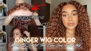 Ginger Hair Color | Watch Me Color+ Install This Lace Front Wig | Ft. Incolorwig