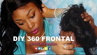 Diy | Making My Own 360 Lace Frontal Using 2 Lace Frontals | Slaying Your Edges