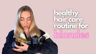 Healthy Hair Care Routine For Blondes - Hair Shampoo, Conditioner And Best Order Of Hair Products!