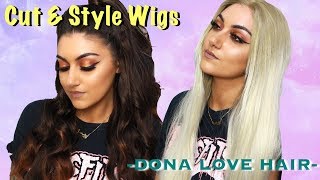 How To: Cut & Style Wigs | Make Your Wig Look Natural | Donalovehair | Hair Tutorial
