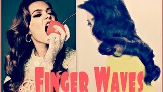 ★ Lana Del Rey Long Hair Tutorial | How To Finger Wave Curl 1940S Hairstyles For Prom Wedding Formal