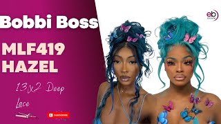 Bobbi Boss  13X2 Deep Lace 360 Wig "Mlf419 Hazel"| Jt Inspired Hairstyle |Ebonyline.Com