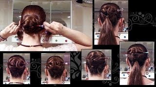 5 Ways To Do A Chinese Bun - Long Hair Updo With Hair Stick