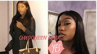 Omgqueen.Com | Affordable  360 Lace Frontal Wig | How To Straighten Hair..