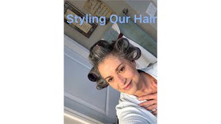 How To Style My Hair-Requested Video Women Over 60 Grey Hair Care - Beauty Over 60