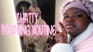 Chatty Morning Routine ☀️| Natural Hair Care | Featuring Fenty Skin And Mielle Organics
