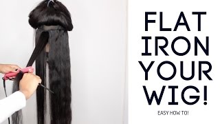 How To: Flat Iron Your Wig!
