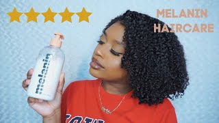 Wash & Go Using Melanin Haircare Multi-Use Leave In Conditioner | Type 4 Natural Hair