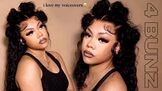 These 4 Buns R Everything!! | Come For A Tutorial Stay For The Voiceover Antics... |Asteria Hair