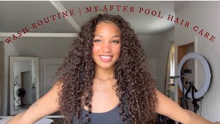 Wash Routine |  My After Pool Hair Care  | Ashlee West |