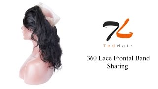 Must Watch!!360 Lace Frontal Band Installation Tutorial By Tedhair