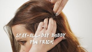 Stay-All-Day Bobby Pins Hack