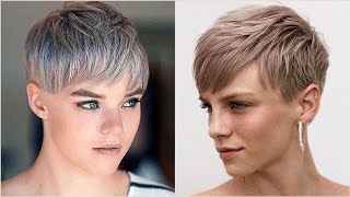 Women Latest Short Fine Haircuts Ideas 2022 | Short Pinterest Pixie Haircuts