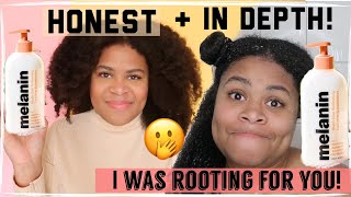 Honest Melanin Haircare Leave In Conditioner Review | 6 Out Of 6 Uses Demo + Comparison To Cream