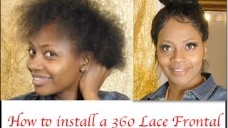 How To Install A 360 Lace Frontal | Robin Dove Hair Master