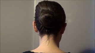 Ballet Bun - Tutorial For Securing Long Hair - No Hairspray Or Products