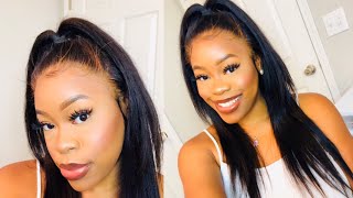 Half Up Half Down W| Deep Body Wave 360 Lace Frontal Wig | Ft. Chantiche Lace Wig