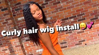 Msbuy New Designed Undetected 360 Lace Frontal Deep Curly Wig