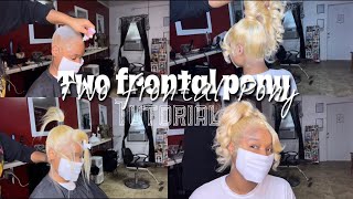 Usiing Two Frontal High Ponytail | The Real Jae Pooh
