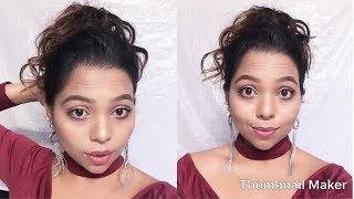 Easy Hairstyle For Dirty Hair / Messy Bun Without Using Bobby Pins