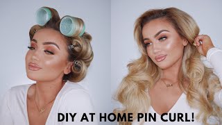 Updated At Home Pin Curl | Ellie Kelly