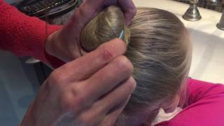 How To Sew A Hair Bun.  No Bobby Pins!